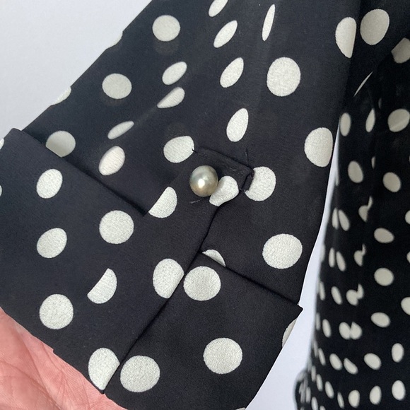 Francesca's Collections Polka Dot Blouse - Picture 4 of 6
